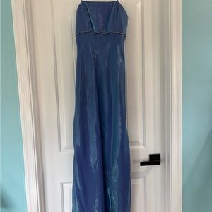 Betsy & Adam by Jaslene Elegant Blue Gown